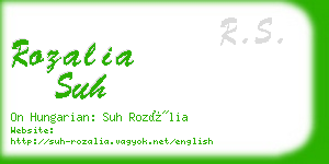 rozalia suh business card
